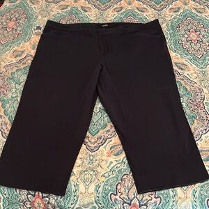Navy blue Chaps cropped pants